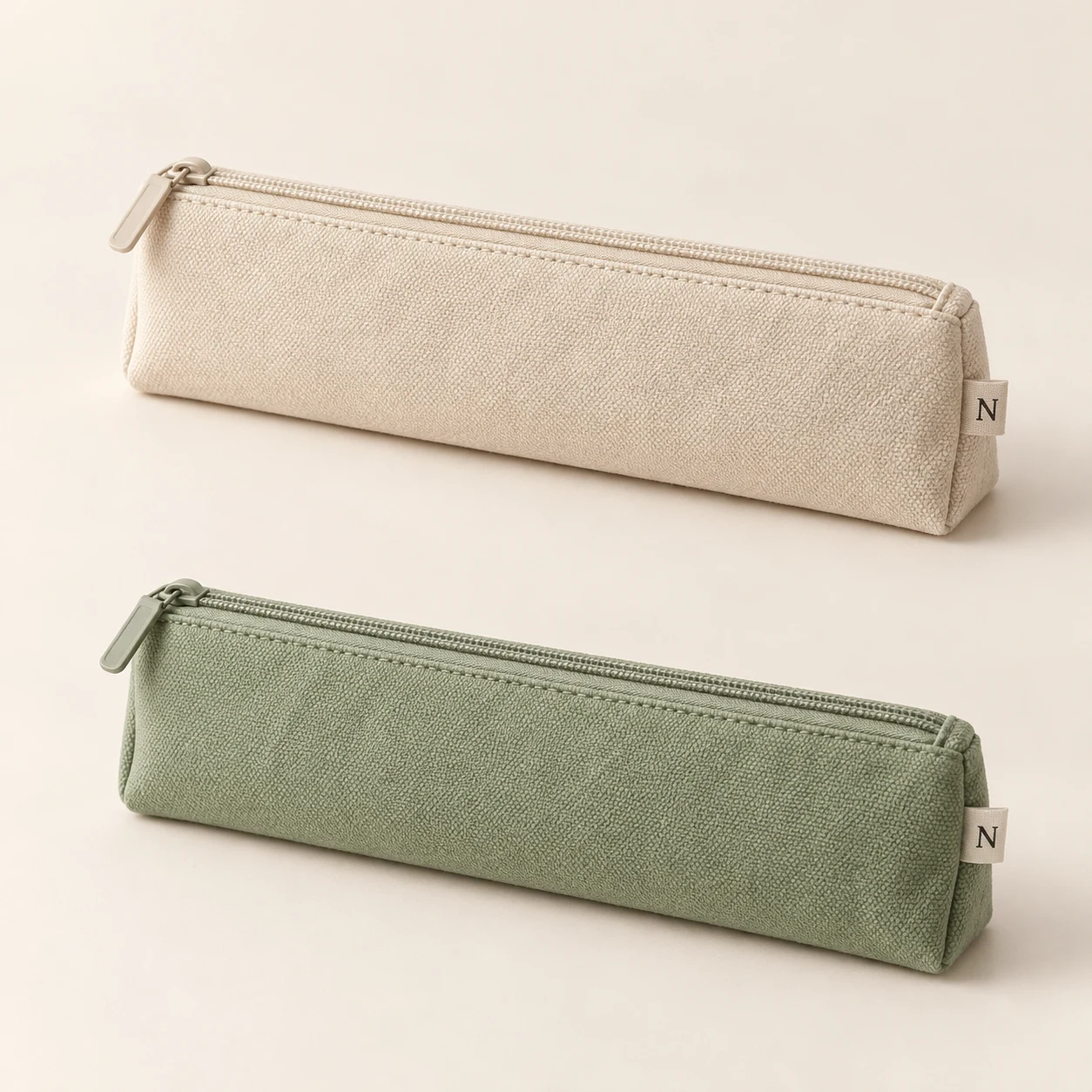 Margin Slim Pouch: Oat and Sage color alternatives