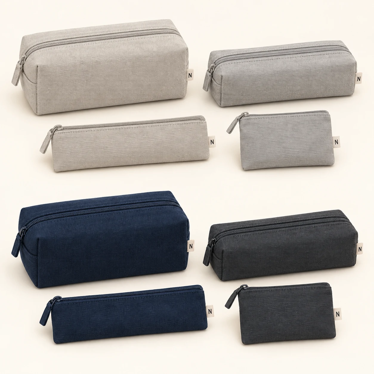 Worktable Collection: Pebble–Mist and Ink–Graphite color alternatives